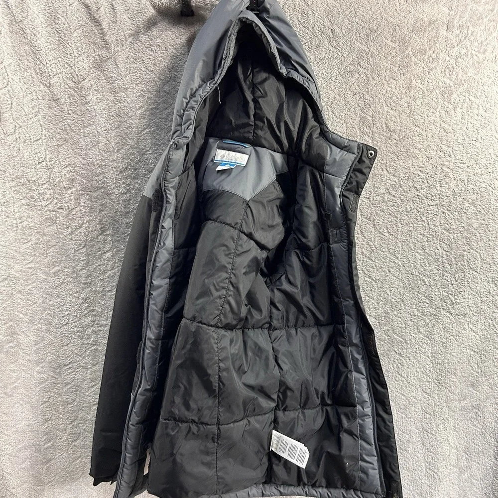 Columbia‎ Boy's Lightning Lift Waterproof Insulated Jacket Black/Grey-Size Large - Picture 2 of 11